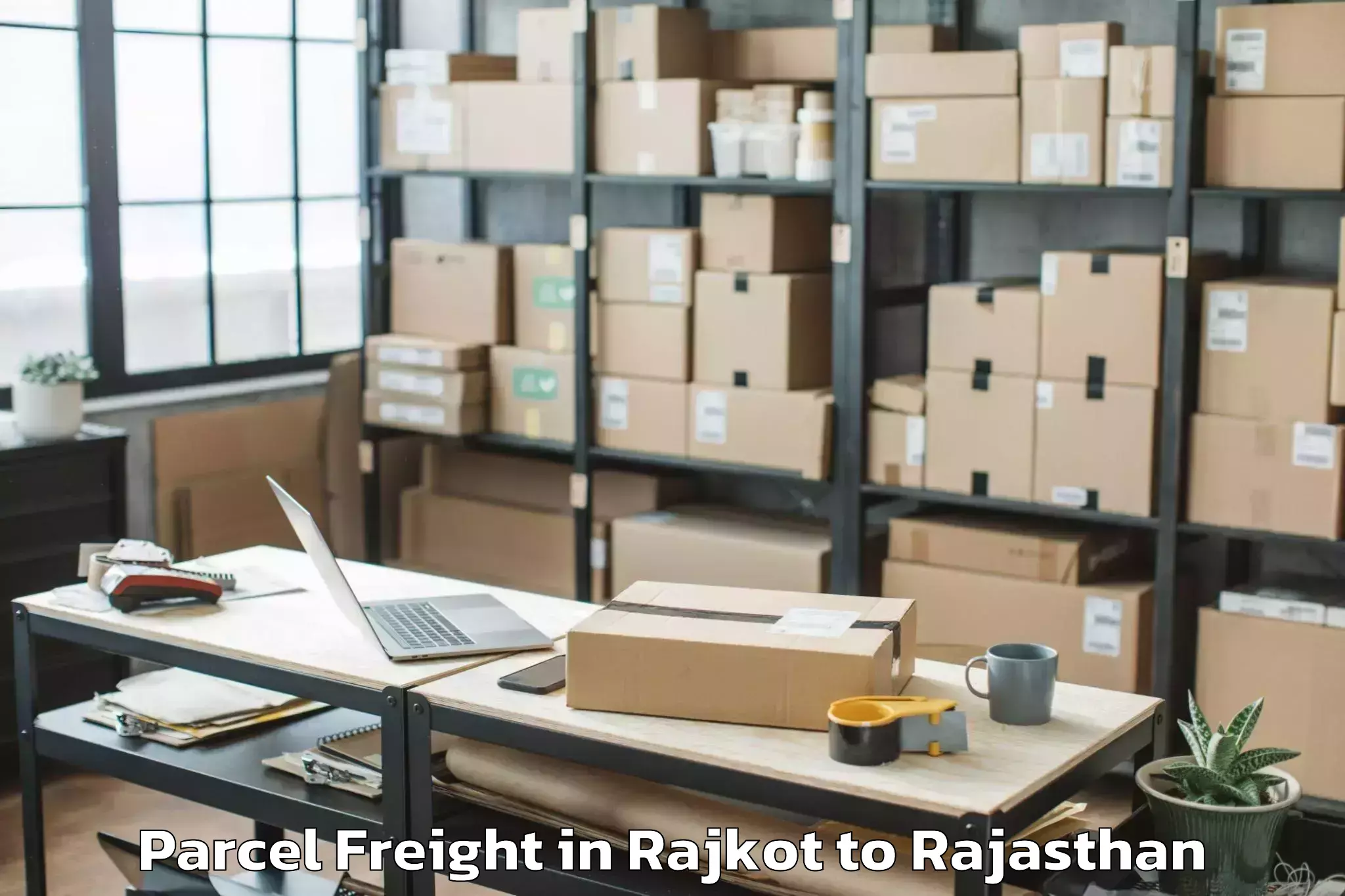 Reliable Rajkot to Bhadesar Parcel Freight